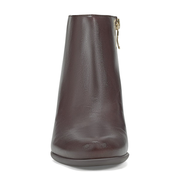 Easy Spirit Camira Casual Booties Brown Leather
