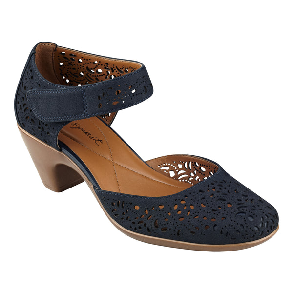Easy Spirit Cindie Mary Jane Heels Bright Navy