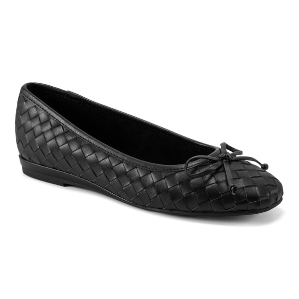 easy spirit Dayanna Woven Ballet Flats Black