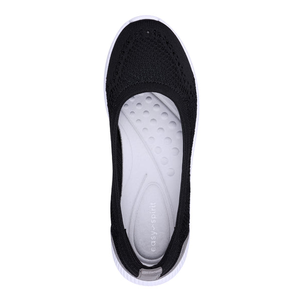 Easy Spirit Glitz Walking Shoes Black Knit