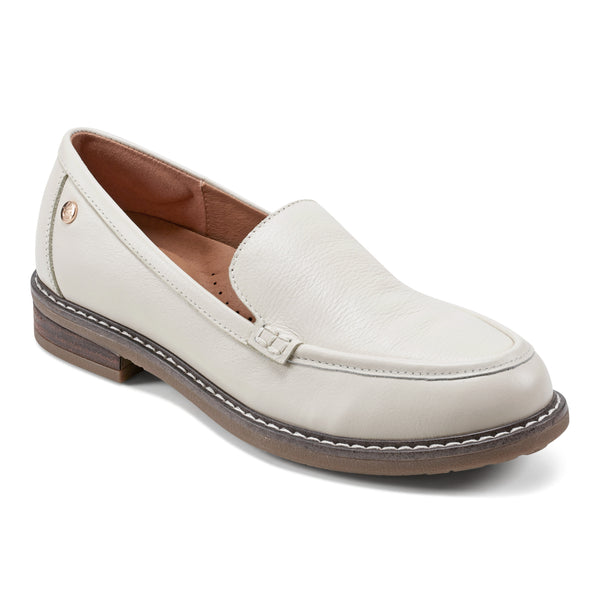 Easy Spirit Jaylin Casual Loafers Ivory Leather