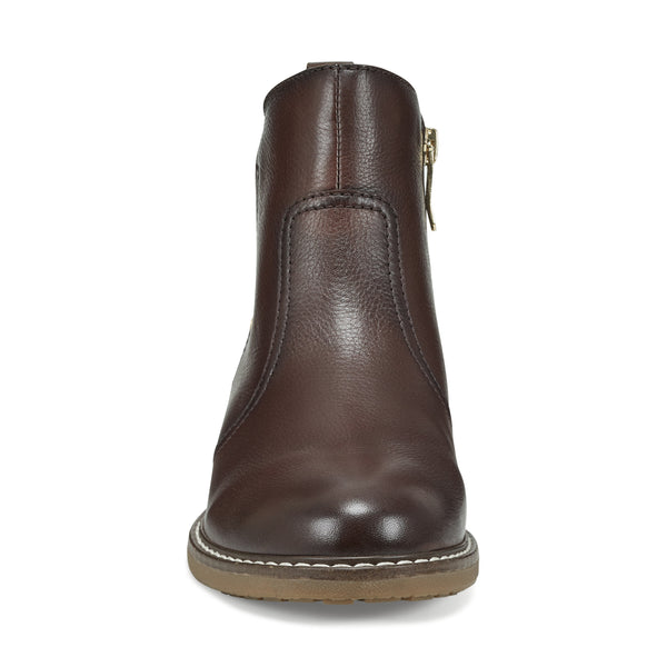 Easy Spirit Juna Casual Booties Brown Leather