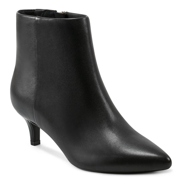 Easy Spirit Laina Dress Booties Black Leather