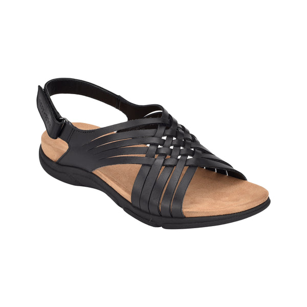 Easy Spirit Mar Sandals Black Leather