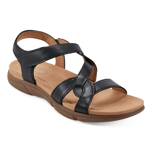 Easy Spirit Minny Casual Sandals Black Leather