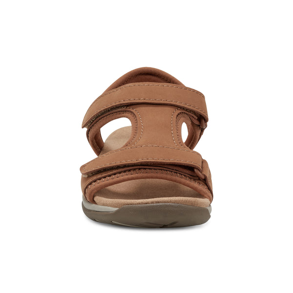 Easy Spirit Saffy Flat Sandals Medium Brown