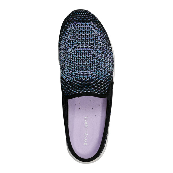 Easy Spirit Takeknit Eco Clogs Black/Blue Knit
