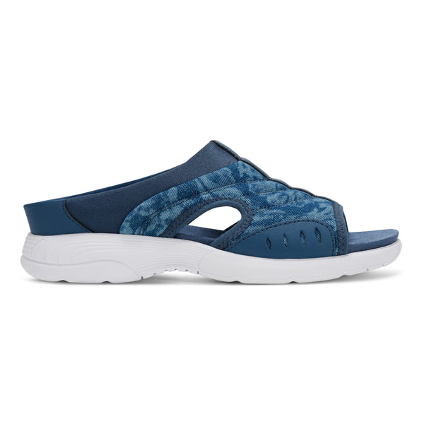 Easy Spirit Traciee Slip On Sandals Denim Floral