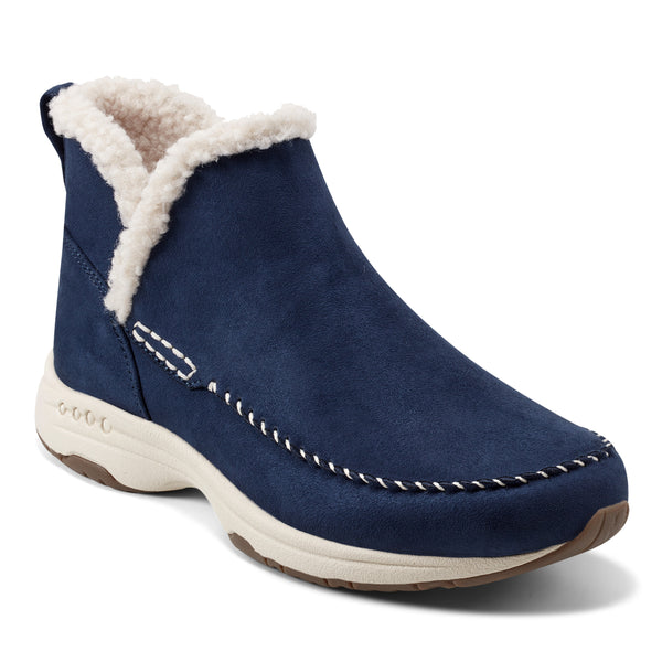 Easy Spirit Tuva Cozy Booties Navy