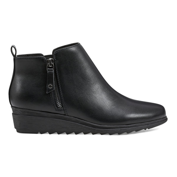 Easy Spirit Yena Casual Wedge Booties Black