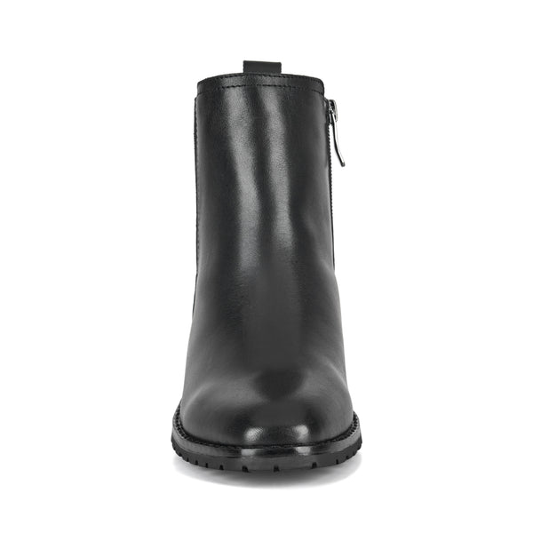 Easy Spirit Fedra Block Heel Dress Booties Black Leather