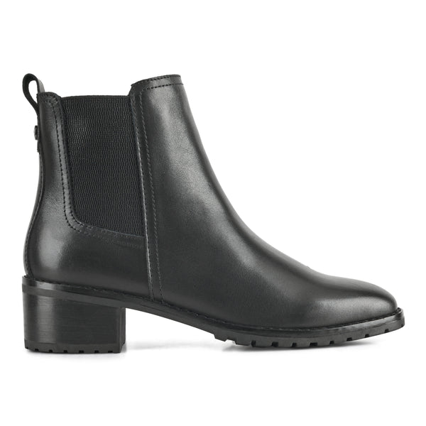 Easy Spirit Fedra Block Heel Dress Booties Black Leather