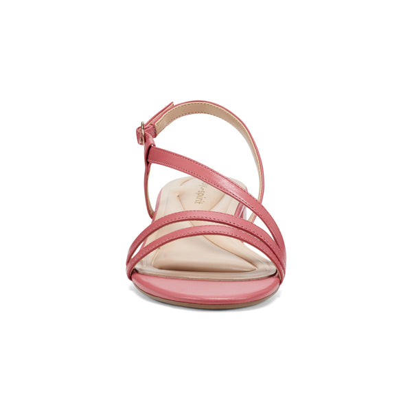 Easy Spirit Glenni Block Heel Sandals Medium Pink Leather
