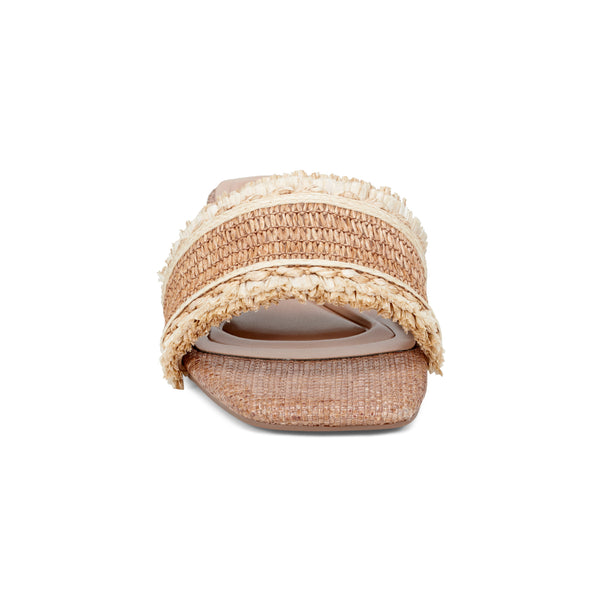 Easy Spirit Graciela Dress Sandals Brown/Cream Raffia