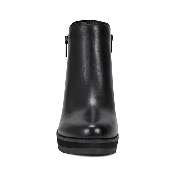 Easy Spirit Jayda Casual Wedge Booties Black Leather