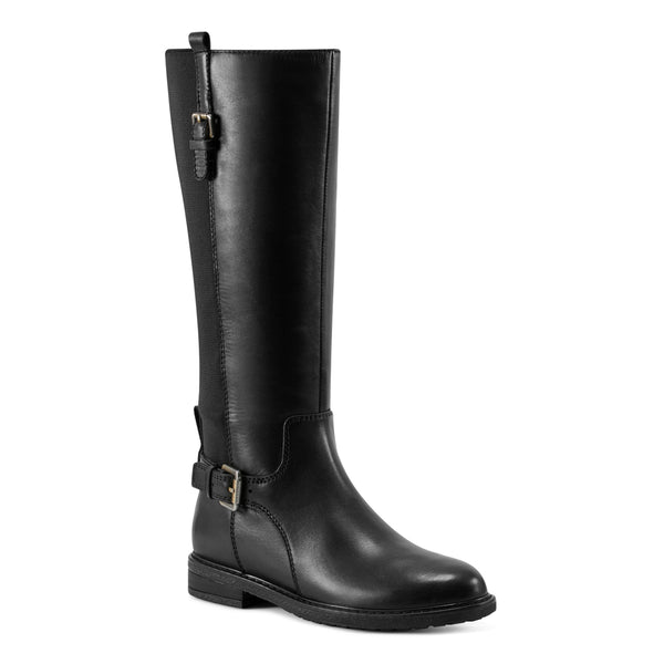 easy spirit Jema Tall Shaft Casual Boots Black Leather