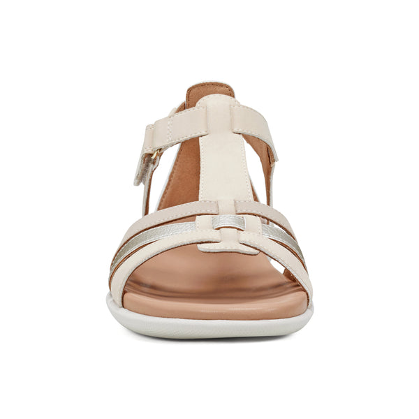 Easy Spirit Leia Adjustable Ankle Strap Sandals Light Natural