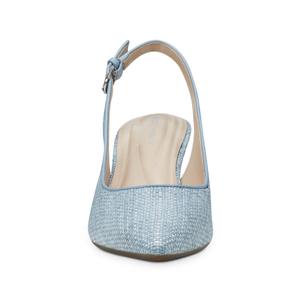 Easy Spirit Raveen Slingback Pumps Light Blue Raffia