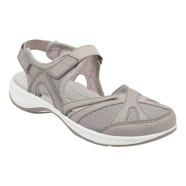 easy spirit Splash Flat Hiking Sandals Khaki Multi Nubuck