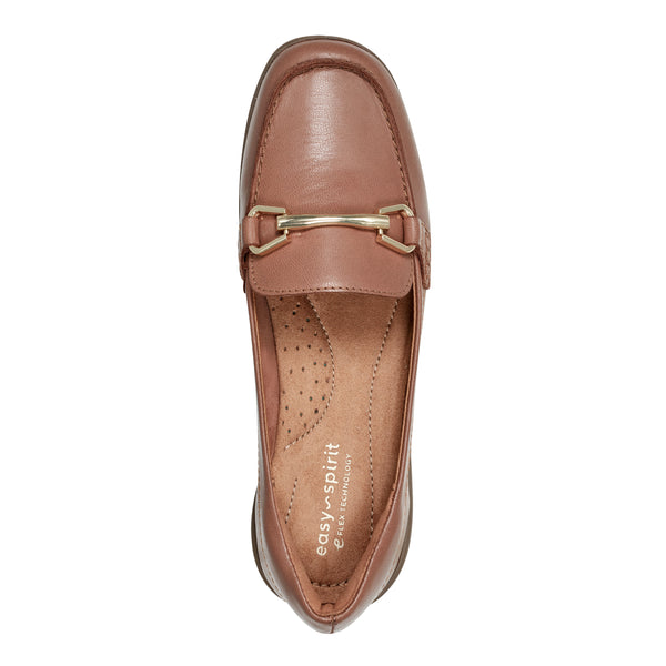 Easy Spirit Amalie Casual Loafers Medium Brown Leather