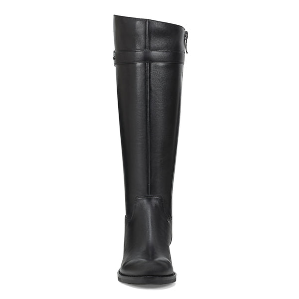 Easy Spirit Aubrey Wide Calf Casual Boots Black Leather