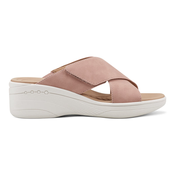 Easy Spirit Bindie Slip On Casual Sandals Light Pink