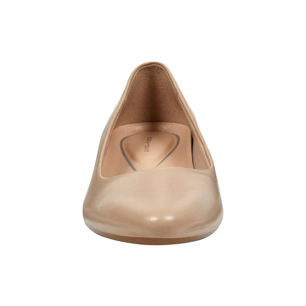 Easy Spirit Caldise Leather Low Heel Dress Shoes Lite Latte Leather