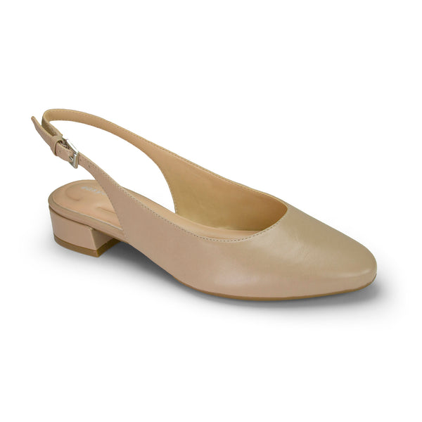 Easy Spirit Cassius Slingback Pumps Natural Leather