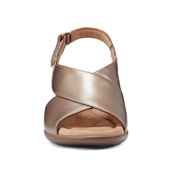 Easy Spirit Chantal Casual Heeled Sandals Bronze Pearlized