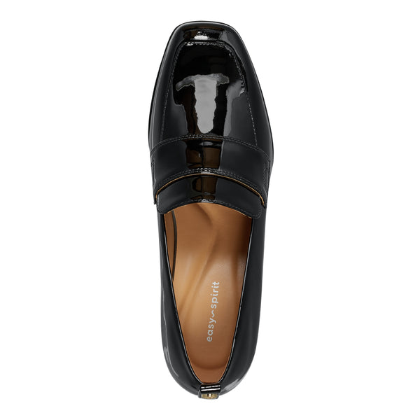 Easy Spirit Darlene Dress Loafers Black Patent Leather