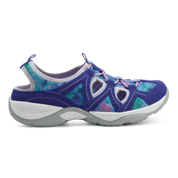 Easy Spirit Earthen Walking Shoes Blue Multi Tie Dye