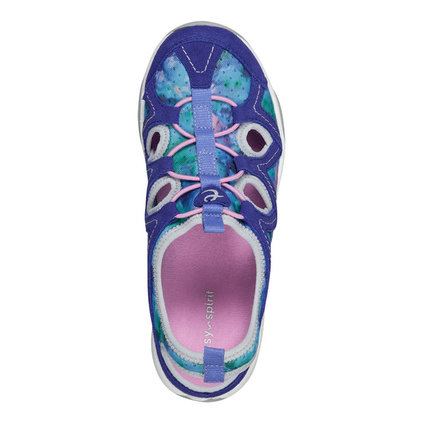 Easy Spirit Earthen Walking Shoes Blue Multi Tie Dye