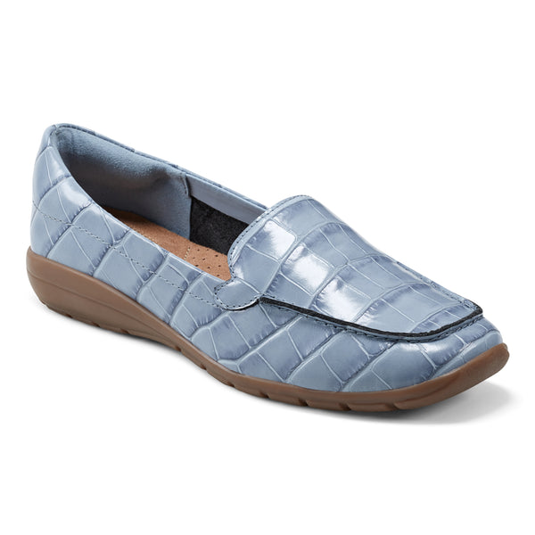 easy spirit Abide Casual Flats Light Blue Croco