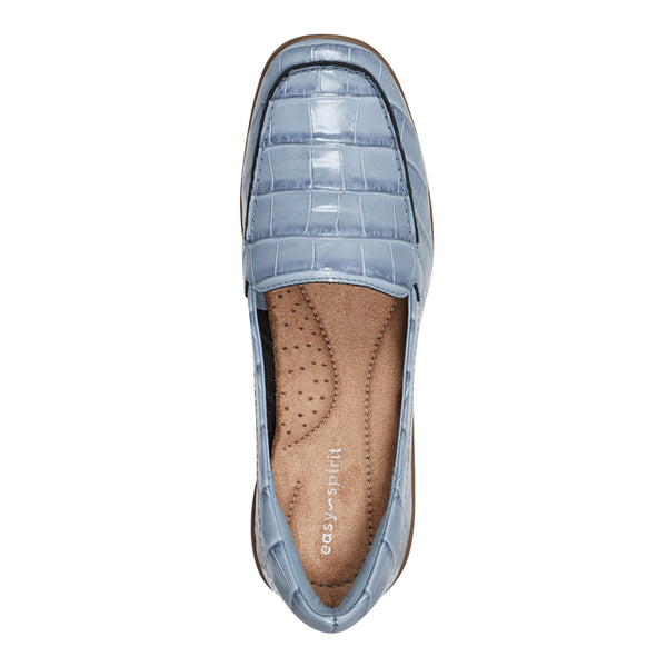 Easy Spirit Abide Casual Flats Light Blue Croco