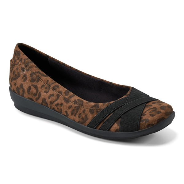 easy spirit Acasia Slip On Flats Leopard