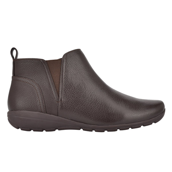 Easy Spirit Aerial Ankle Booties Brown Leather