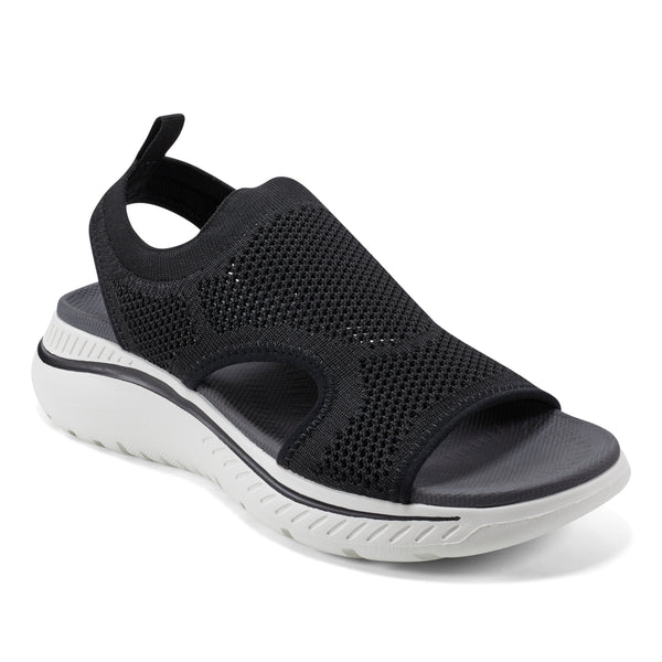 easy spirit Alma Slip On Wedge Sandals Black