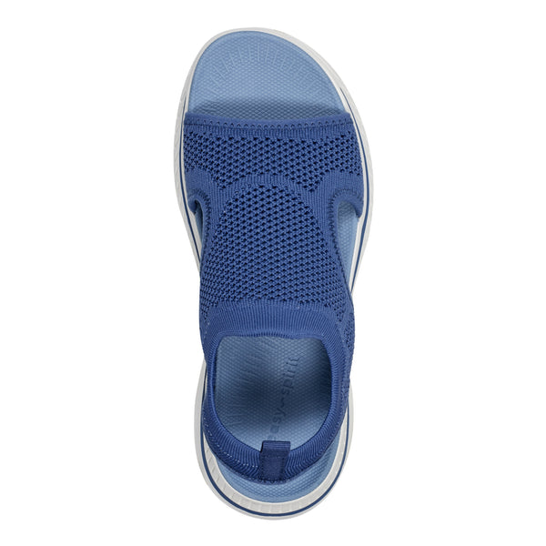 Easy Spirit Alma Slip On Wedge Sandals Medium Blue