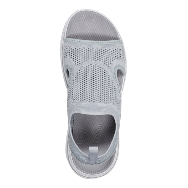 Easy Spirit Alma Slip On Wedge Sandals Medium Grey
