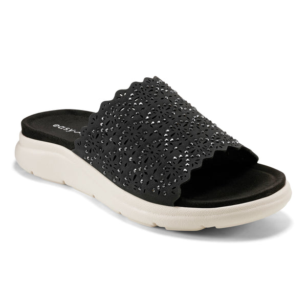 easy spirit Alora Slip On Sandals Black
