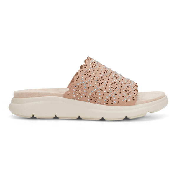 Easy Spirit Alora Slip On Sandals Light Natural