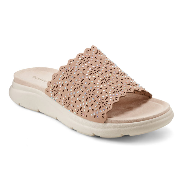 easy spirit Alora Slip On Sandals Light Natural