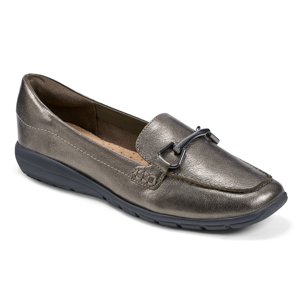 easy spirit Amalie Casual Loafers Pewter Leather