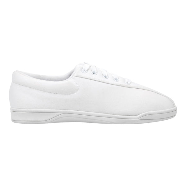 Easy Spirit AP1 Canvas Walking Shoes White Fabric