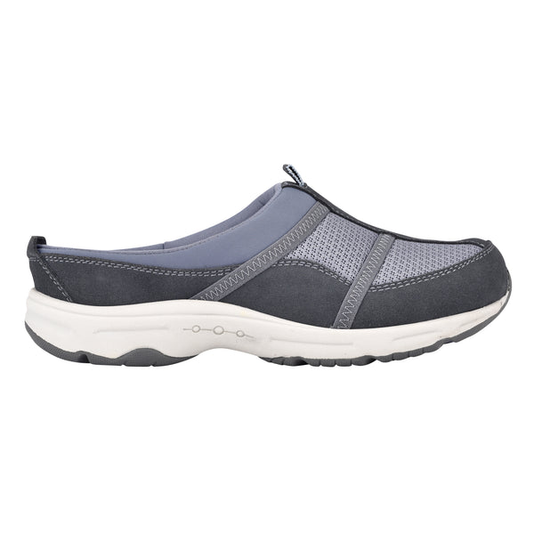 Easy Spirit Argyle Mesh Clogs Medium Blue Suede