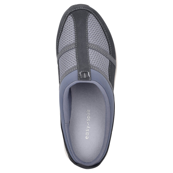 Easy Spirit Argyle Mesh Clogs Medium Blue Suede