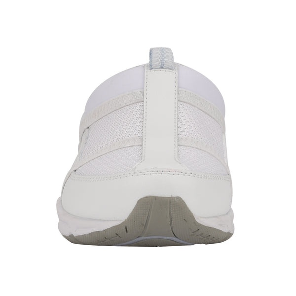 Easy Spirit Argyle Mesh Clogs White Leather