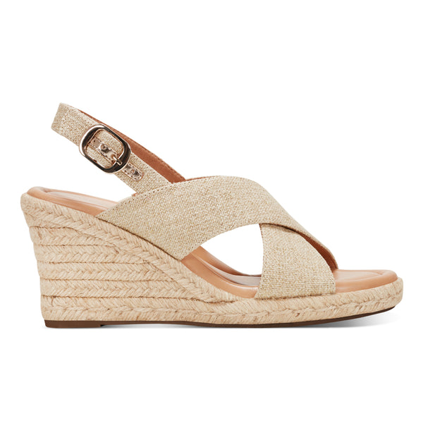 Easy Spirit Ariane Slingback Wedge Sandals Natural