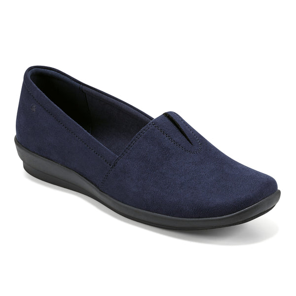 easy spirit Arlie Slip On Casual Shoes Blue Suede