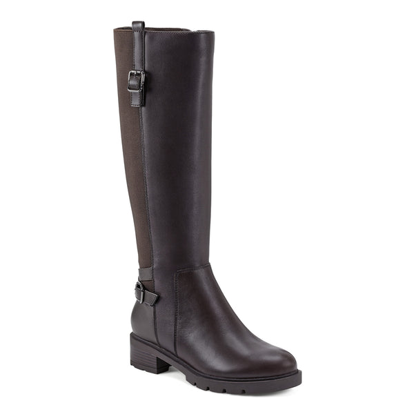Easy Spirit Bianca Tall Boots Brown Leather